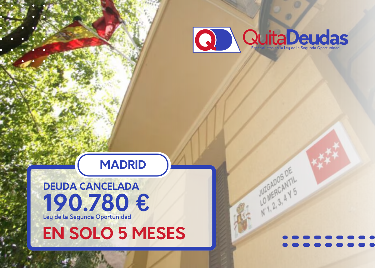 Le perdonan a Carlos en Madrid su deuda de 190.780€ 