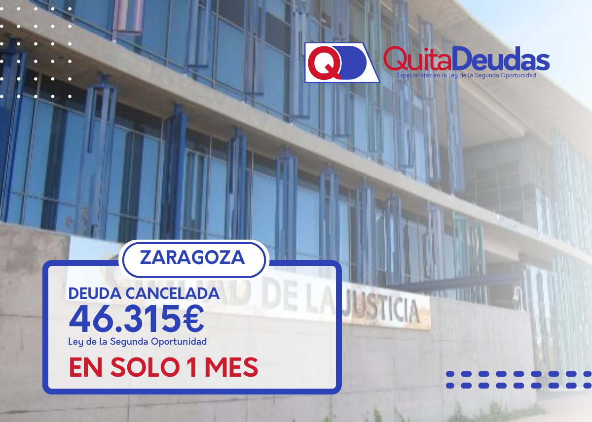 Hugo, de Zaragoza, deuda perdonada 46.315€