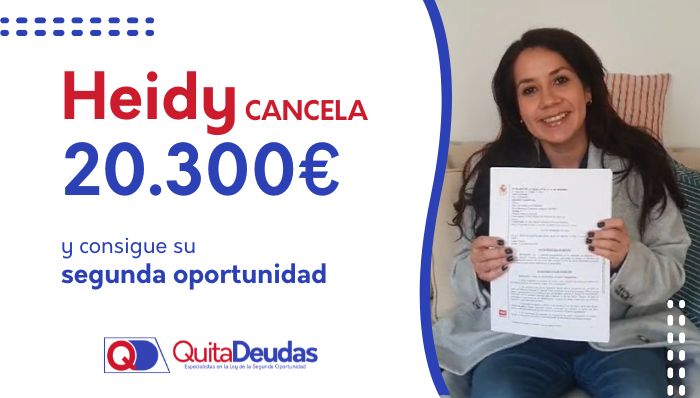 Heidy logra que le perdonen su deuda de 28.760€