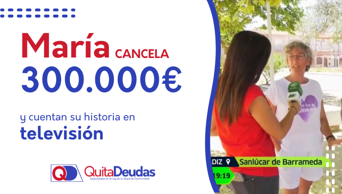 María del Mar cancela 300.000€ en Cádiz