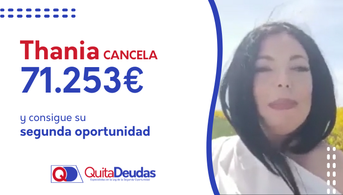 Thania tiene el final feliz al cancelar 71.253€